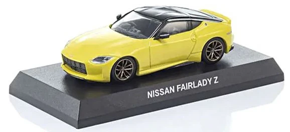 Kyosho Scale Nissan Fairlady-Z Book Type Jaune 1/64 KS07117Y - Image 3