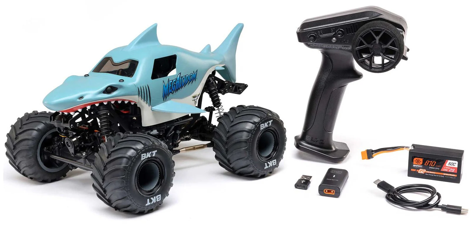 Losi Mini LMT Monster Truck Megalodon 4WD RTR LOS01026T3 - Image 11