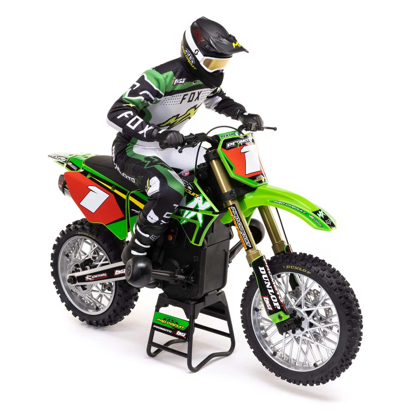 Losi Moto Promoto-MX Motorcycle RTR 1/4 + Batterie et chargeur LOS06002 - Image 3