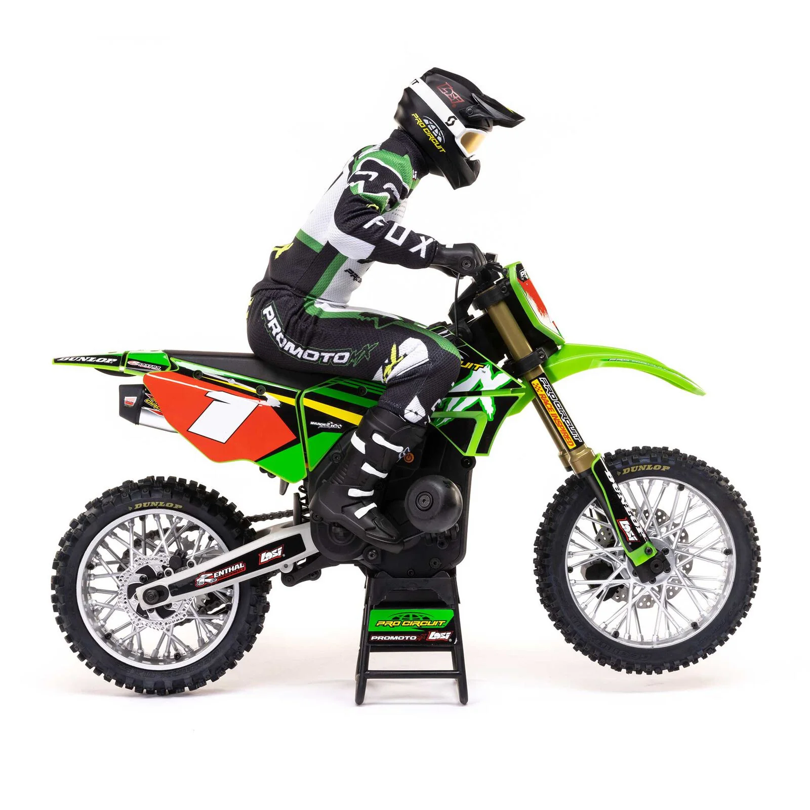 Losi Moto Promoto-MX Motorcycle RTR 1/4 + Batterie et chargeur LOS06002 - Image 4
