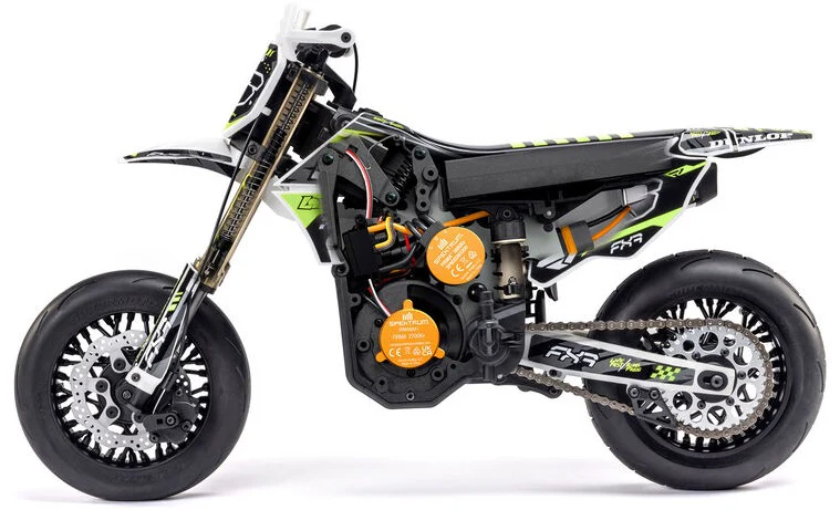 Losi Moto Promoto-SM FXR Supermoto RTR 1/4 + Batterie et chargeur LOS-2310 - Image 12