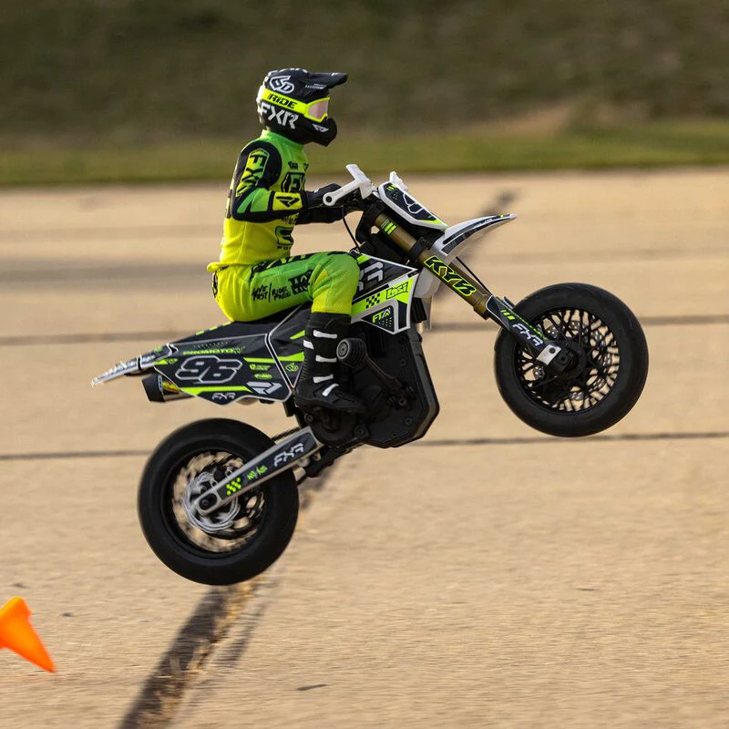 Losi Moto Promoto-SM FXR Supermoto RTR 1/4 + Batterie et chargeur LOS-2310 - Image 16