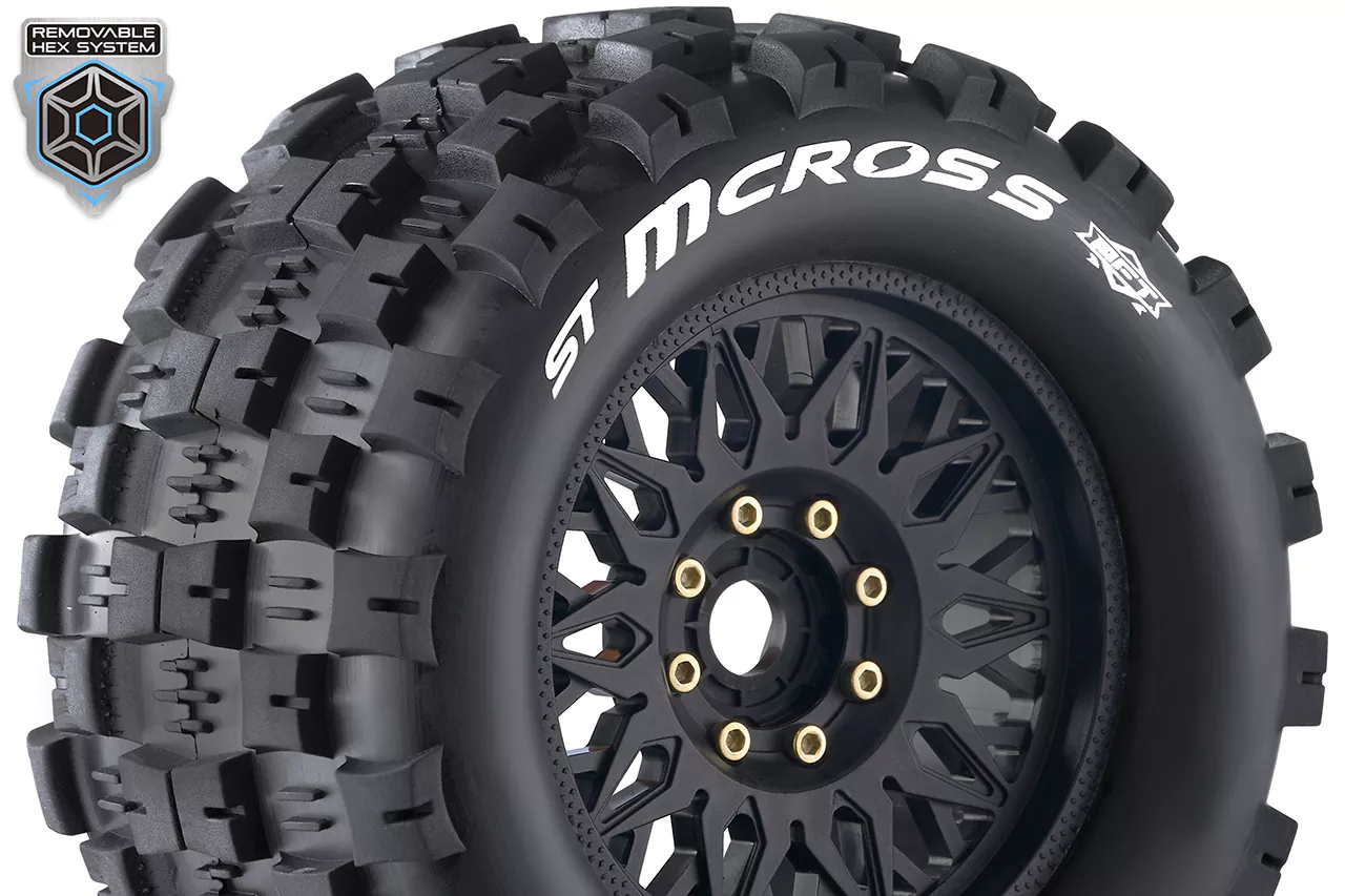 Louise RC Pneus 1/8 MFT St-Mcross + Jantes 3.8 LR-T3327X - Image 2