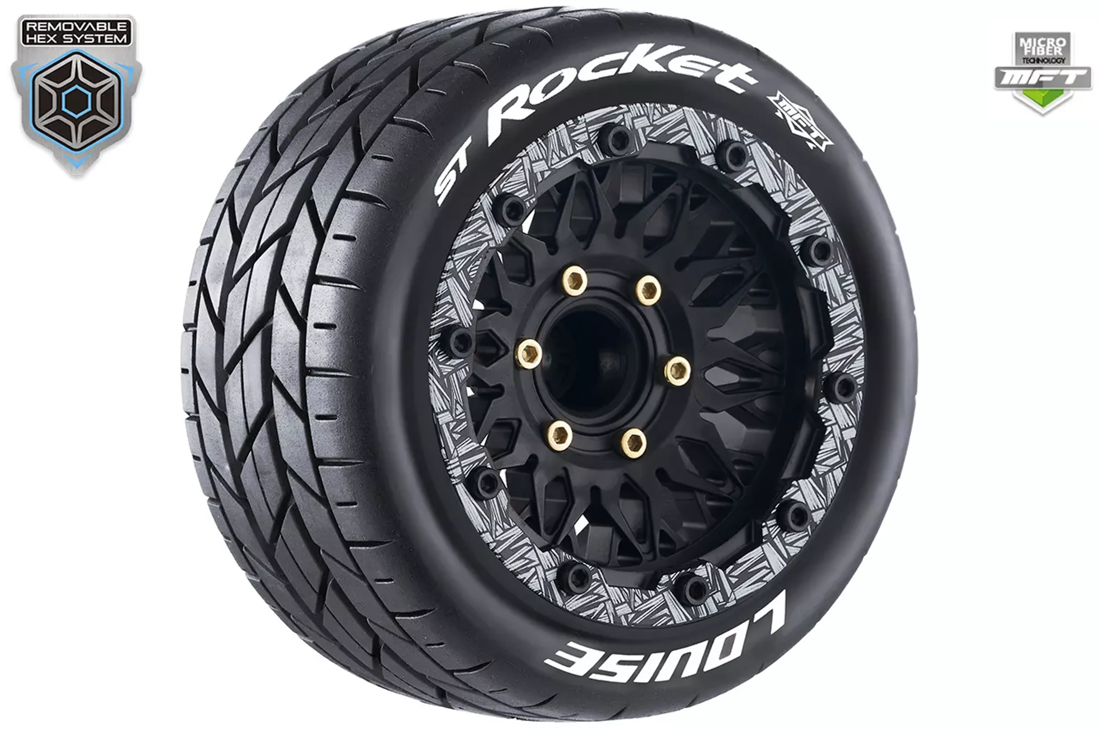 Louise RC Pneus 1/10 MFT St-Rocket + Jantes 2.8 LR-T3311SX