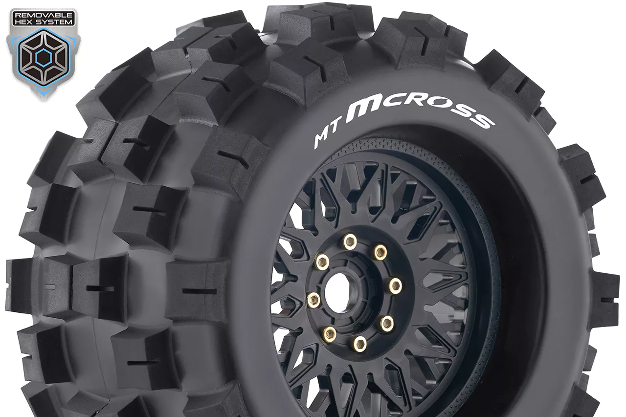 Louise RC Pneus 1/8 Mt-Mcross + Jantes 3.8 LR-T3276X - Image 2