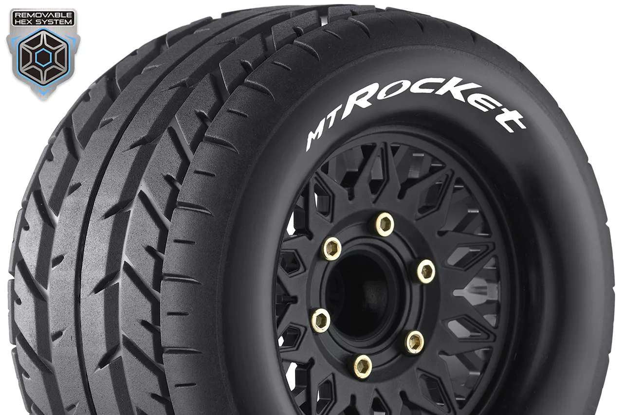 Louise RC Pneus 1/10 Mt-Rocket + Jantes 2.8 LR-T3201SX - Image 2