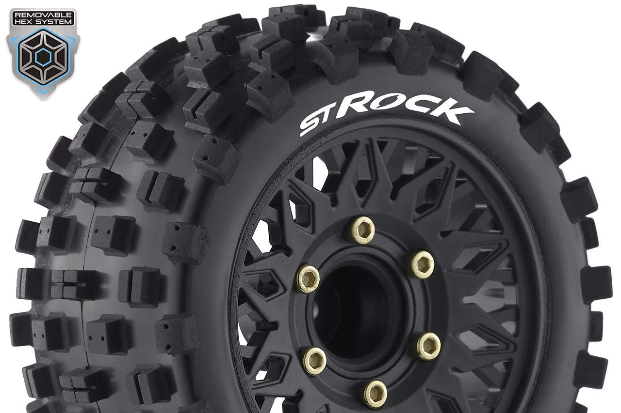 Louise RC Pneus 1/10 St-Rock + Jantes 2.8 LR-T3273SX - Image 2