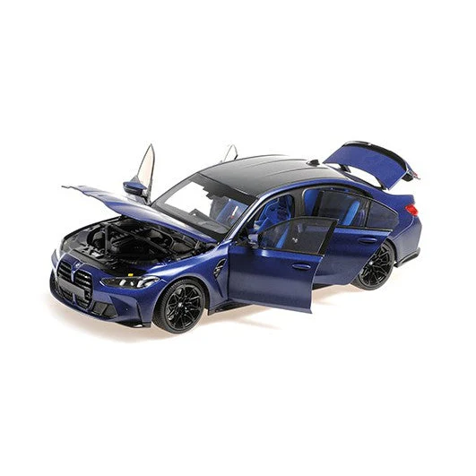 MiniChamps BMW M3 2024 Bleu Métal 1/18 110020220 - Image 2
