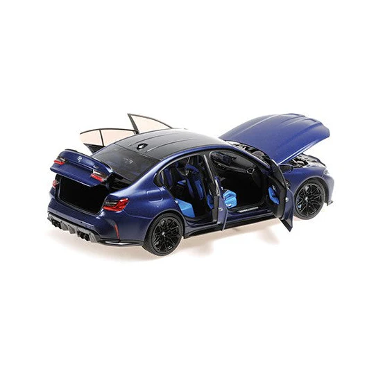 MiniChamps BMW M3 2024 Bleu Métal 1/18 110020220 - Image 3