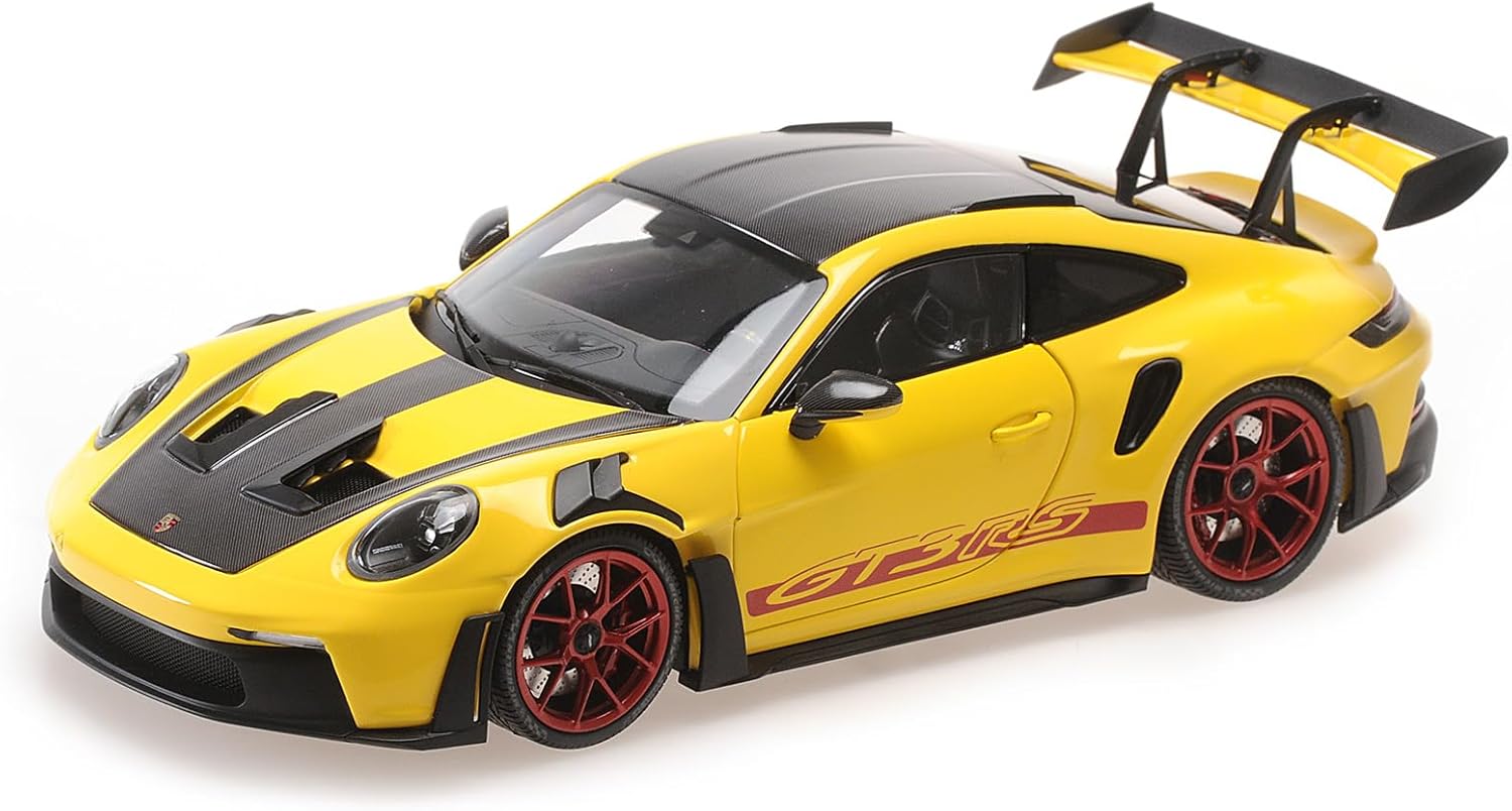 MiniChamps Porsche 911 992 GT3 RS 2024 Jaune 1/18 110062025