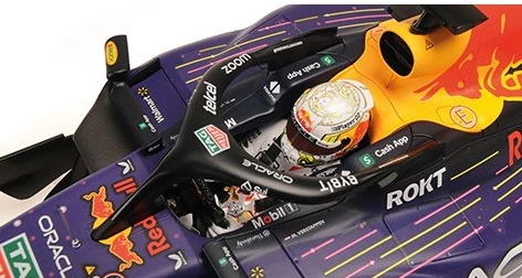 MiniChamps Red Bull RB19 1 Max Verstappen 1st Las Vegas 2023 127232201 - Image 5