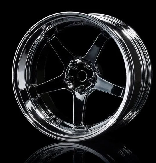 MST Jantes GT avec offset réglable Noir Chrome /Chrome (x4) 832109SBK
