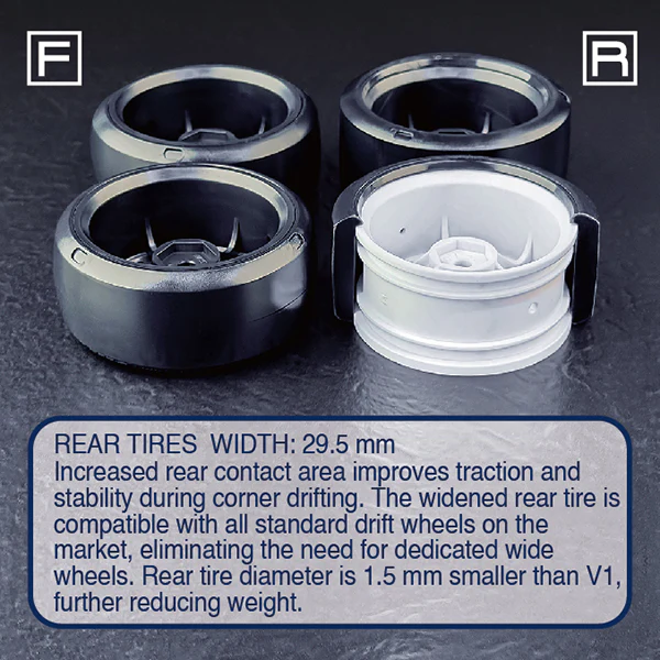 MST Pneus Drift PST V2 HDPE Hard (x4) 830013 - Image 5