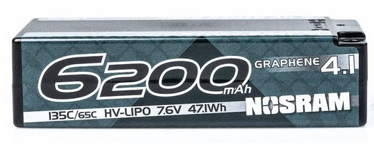Nosram Accu Lipo Shorty HV Graphene 4.1 7.6V 6200mAh 135C - Image 2