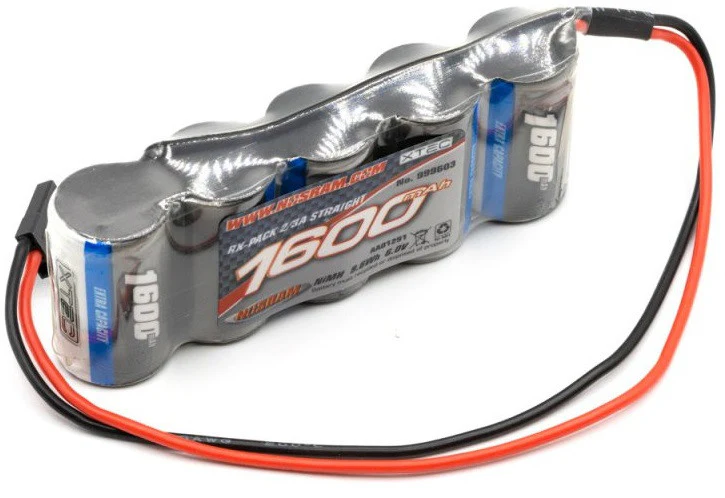 Nosram Accu Rx Plat 1600mah 6.0v JR 999603