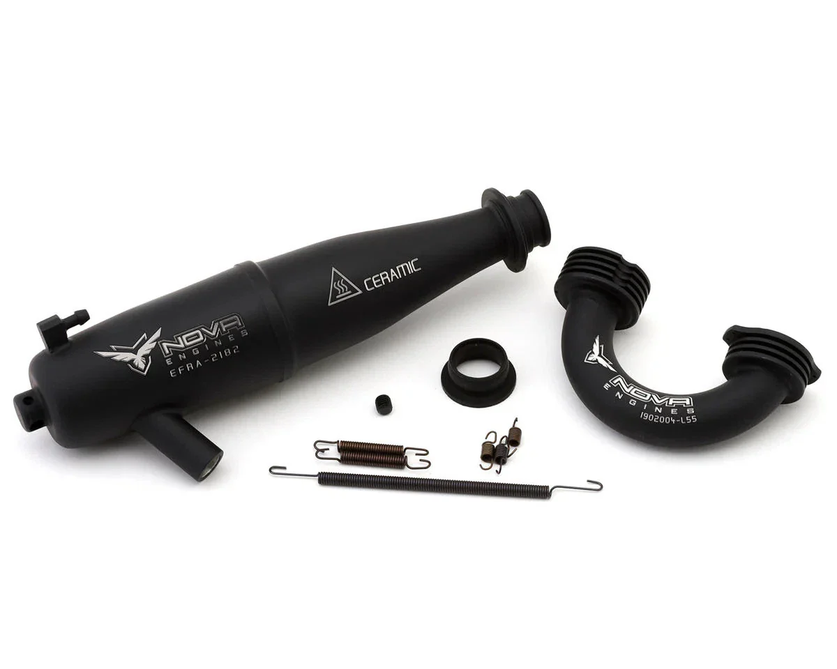 Nova Échappement Noir 2182 avec Coude 55mm NV2006006