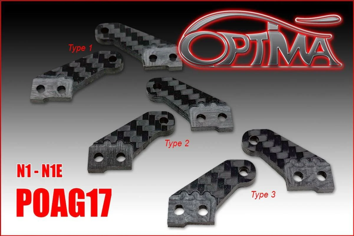 Optima Set Equerres Ackerman Carbone (6Pcs) Agama N1 POAG17