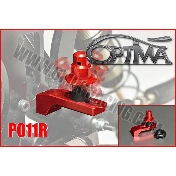 Optima Support de Carrosserie Arrière sur Silent-Bloc Rouge PO11R