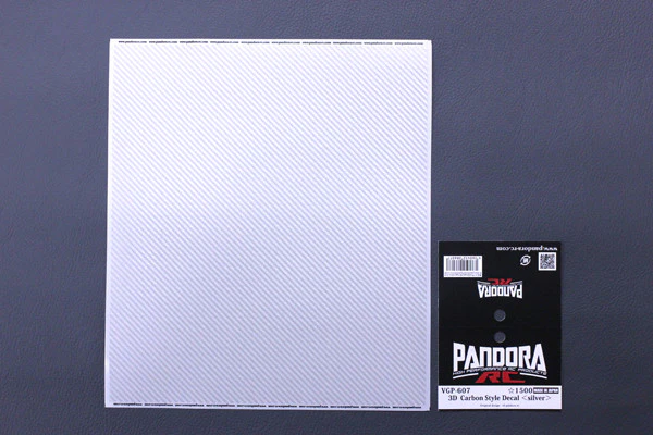Pandora Stickers Effet Carbone Silver VGP-607