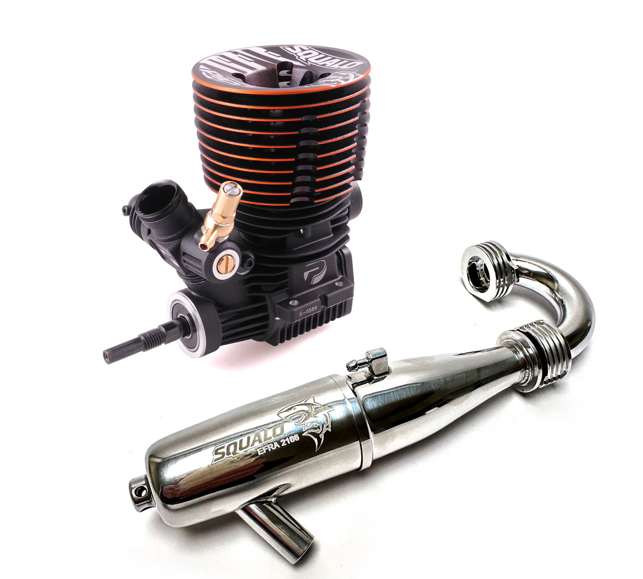 Picco Moteur Buggy .21 Squalo Limited DLC Céramique + Ligne 2166 PIC9699