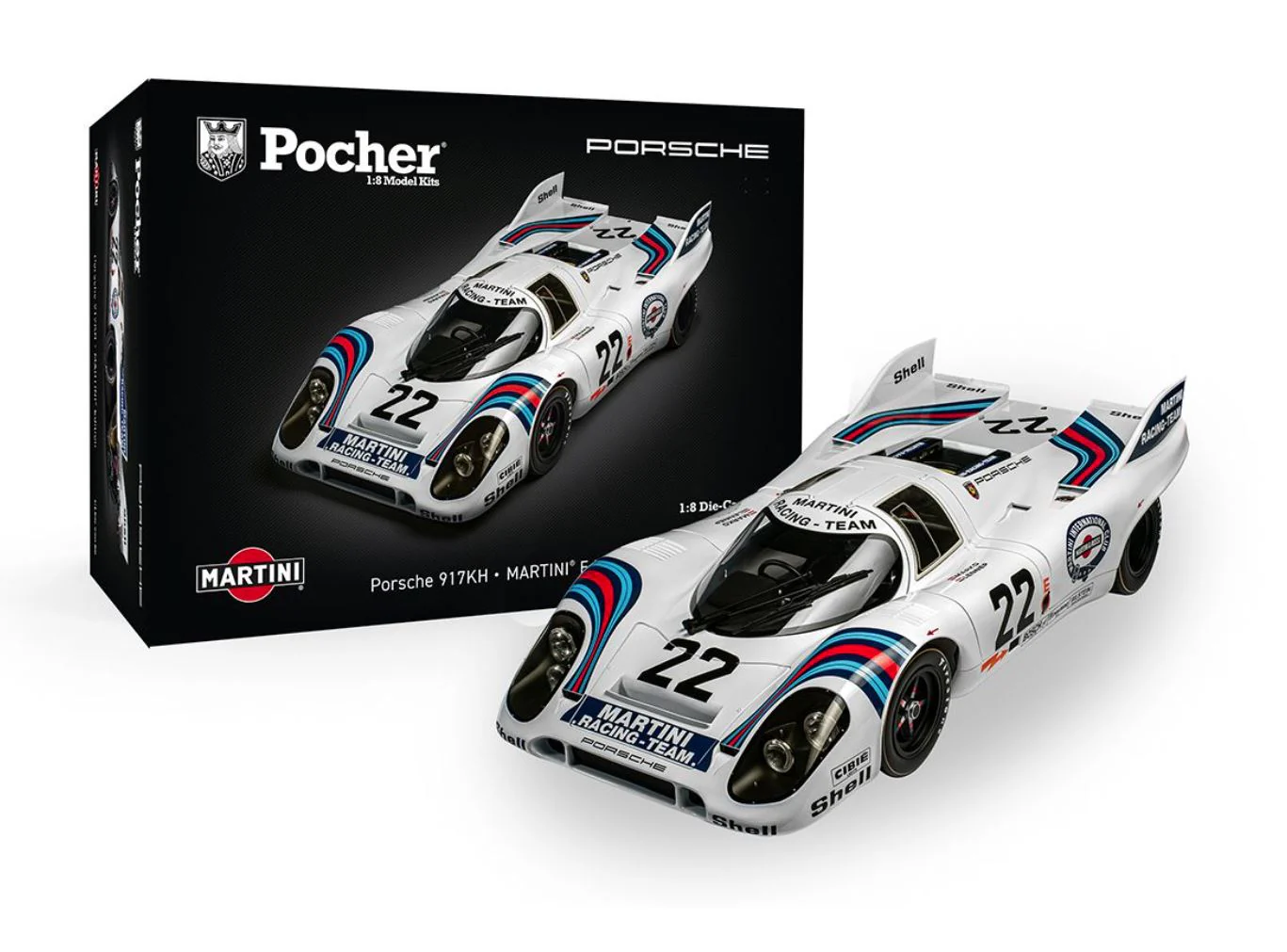 Pocher Diecast Porsche 917KH Martini Edition HK122 - Image 2