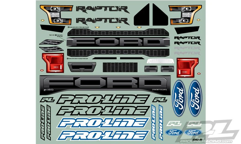Proline Carrosserie Ford F-150 Raptor 2017 Transparente 3461-00 - Image 6