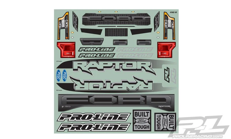 Proline Carrosserie Ford F-150 Raptor 2017 X-Maxx Pré-découpé 3482-17 - Image 6