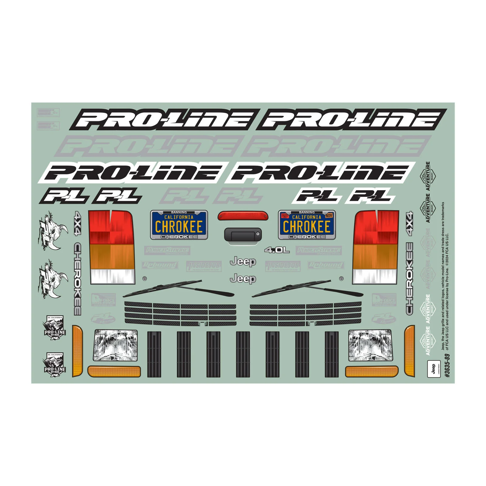 Proline Carrosserie Jeep Cherokee 2001 313mm Non Peinte PRO363500 - Image 5