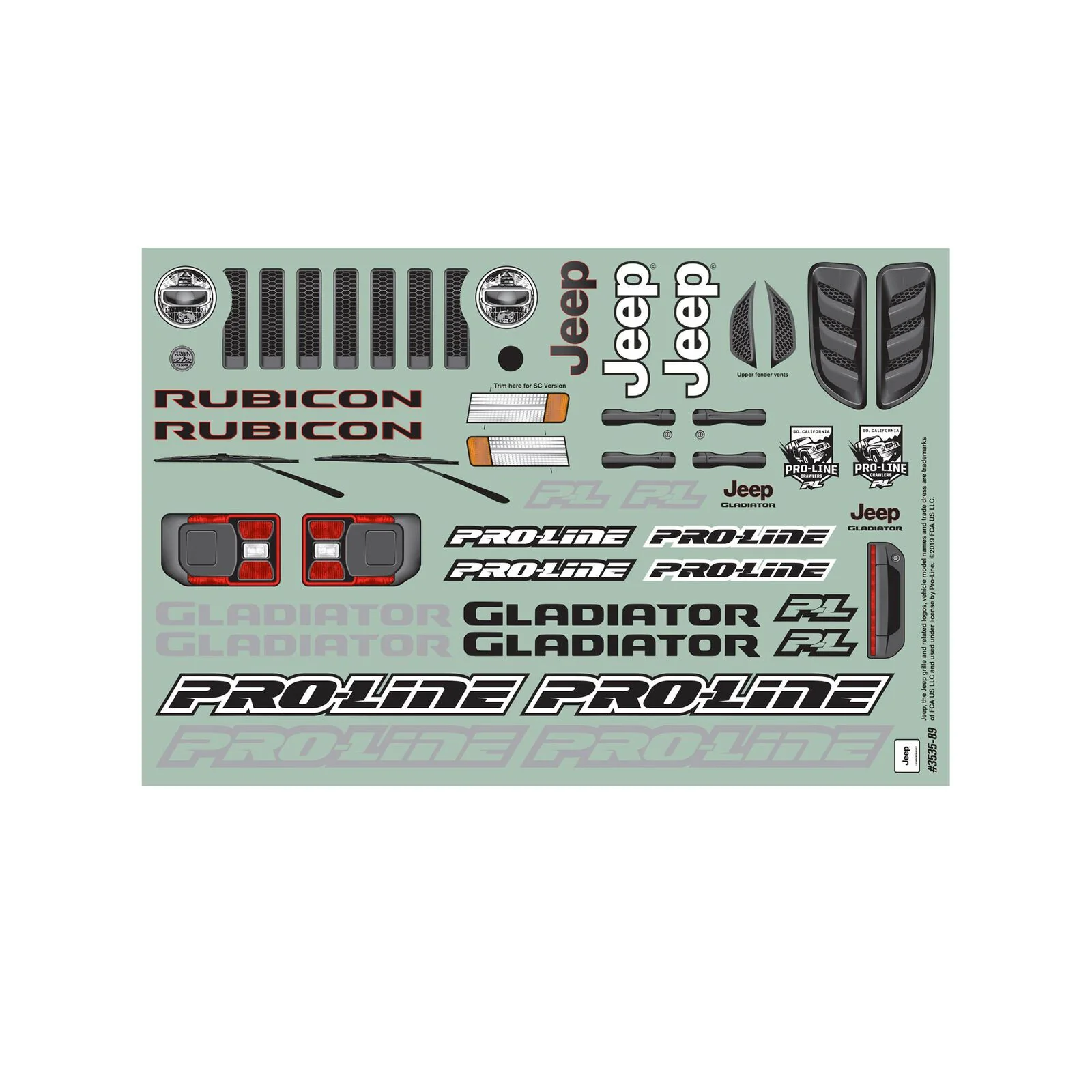 Proline Carrosserie Jeep Gladiator Rubicon 3535-00 - Image 7