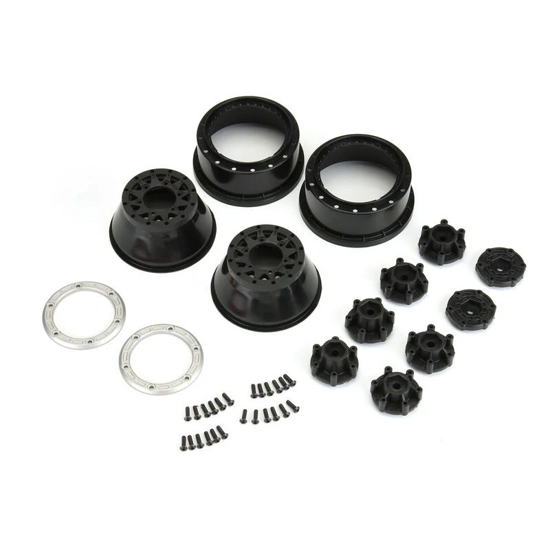 Proline Jantes Raid Beadloc SC 2.2/3.0 14mm Silver Black (x2) PRO281103 - Image 4