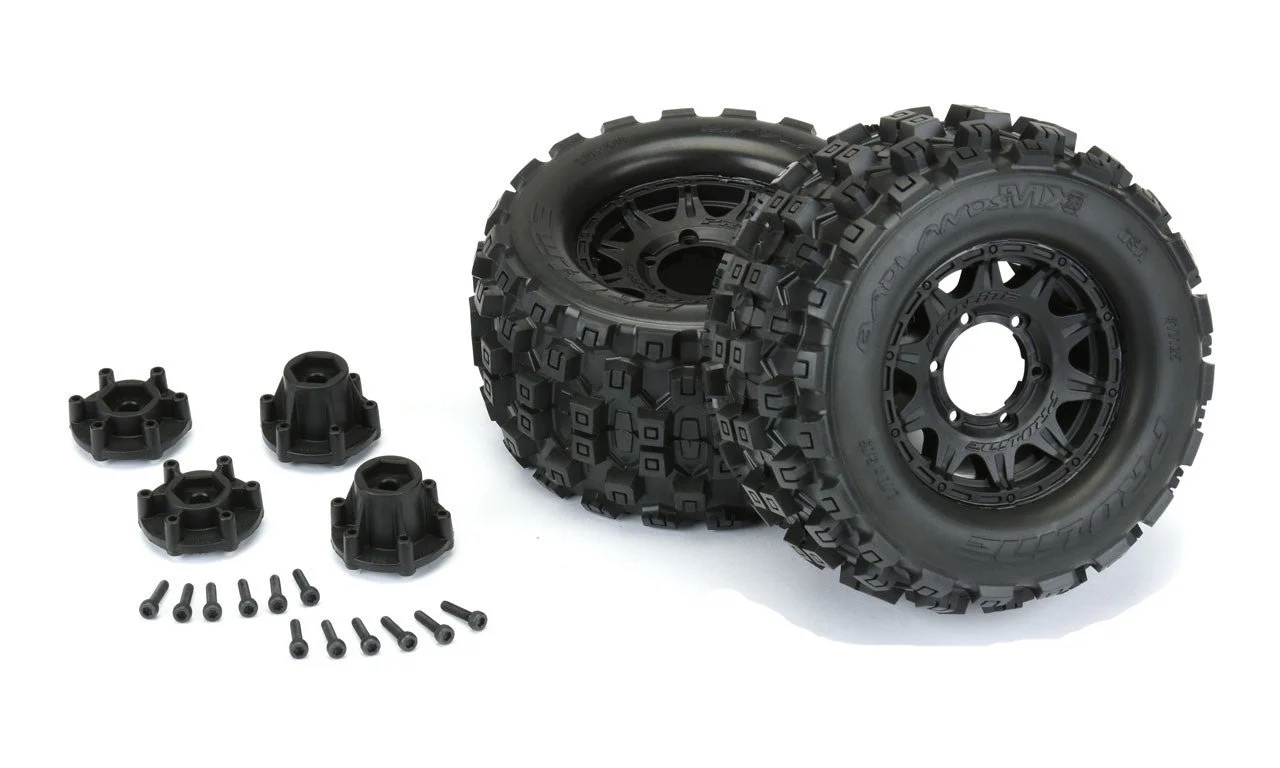 Proline Pneus Badlands MX28 2.8 + Jante Raid (x2) 10125-10 - Image 2