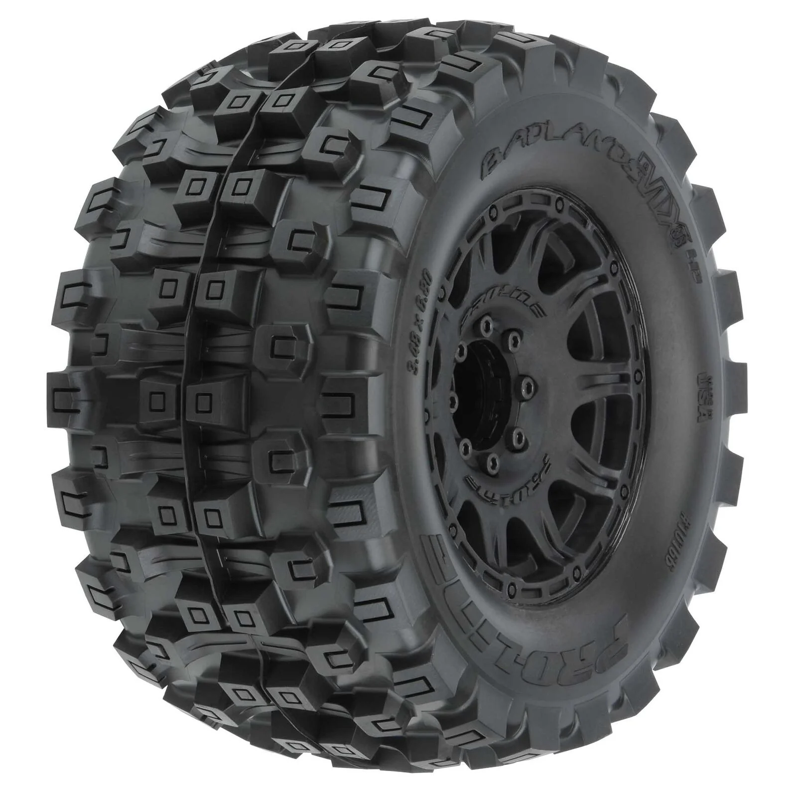 Proline Pneus Badlands MX38 3.8 HP BELTED + Jantes Raid 8x32 (x2) 10166-10