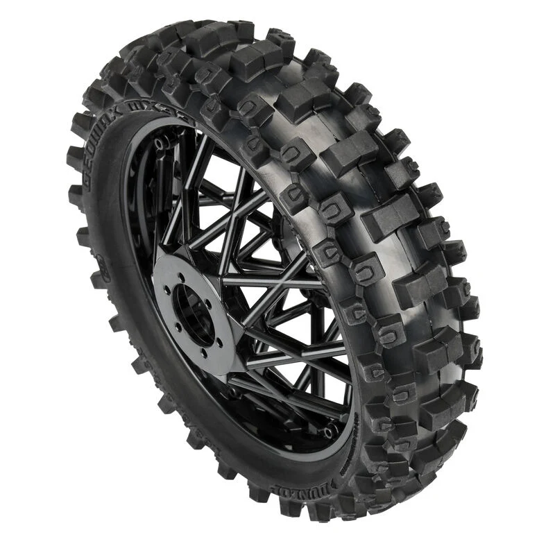 Proline Pneus Dunlop Geomax MX33 CR4 + Jante Arrière Noir PROMOTO-MX PRO1023010 - Image 3