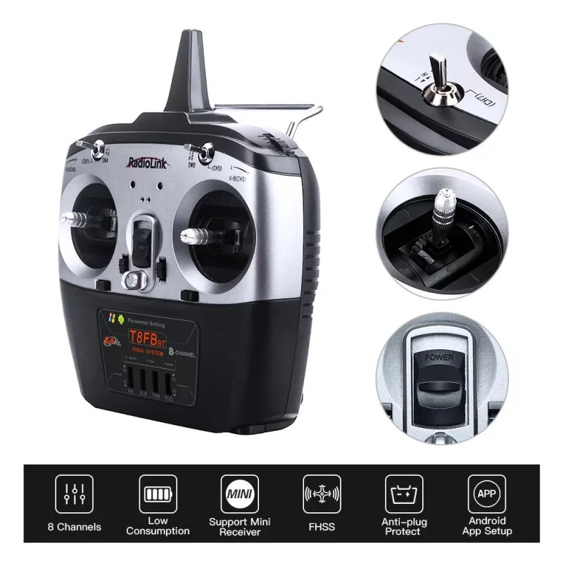 Radiolink Radio T8FB BT 2.4Ghz 8 voies + R8EF RDL-T8FB-BT-SET - Image 5
