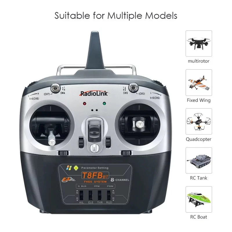 Radiolink Radio T8FB BT 2.4Ghz 8 voies + R8EF RDL-T8FB-BT-SET - Image 6