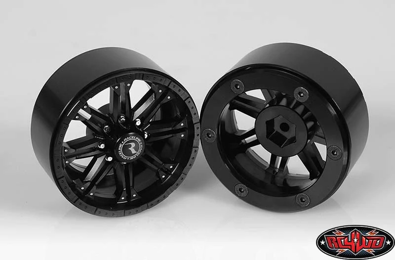 RC4WD Jantes 2.2 Beadlock Raceline Octane Noir (x4) Z-W0184 - Image 5