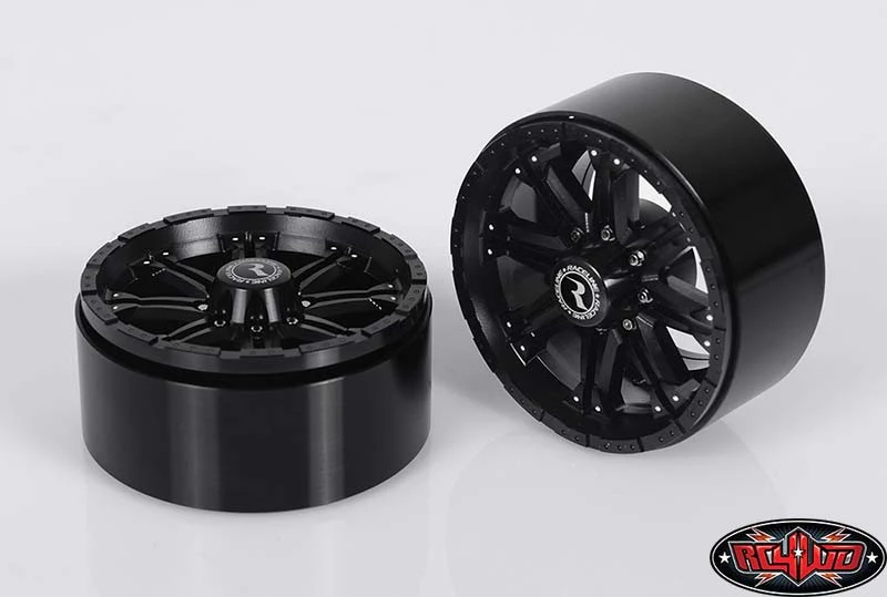 RC4WD Jantes 2.2 Beadlock Raceline Octane Noir (x4) Z-W0184 - Image 6