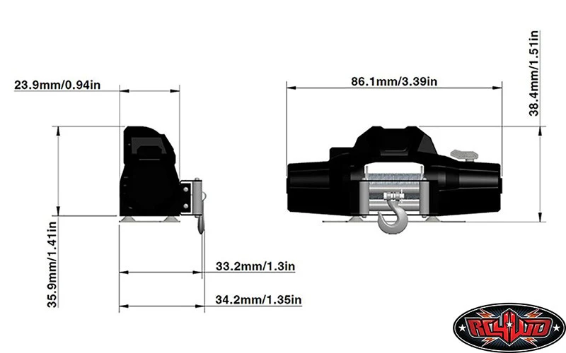 RC4WD Treuil 1/8 Warm Zeon 10 Z-E0069 - Image 7