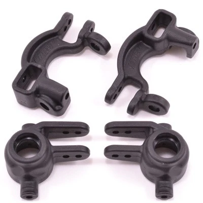 RPM Fusée + porte fusée avant Noir Slash/Stampede/Rustler 4x4 73592