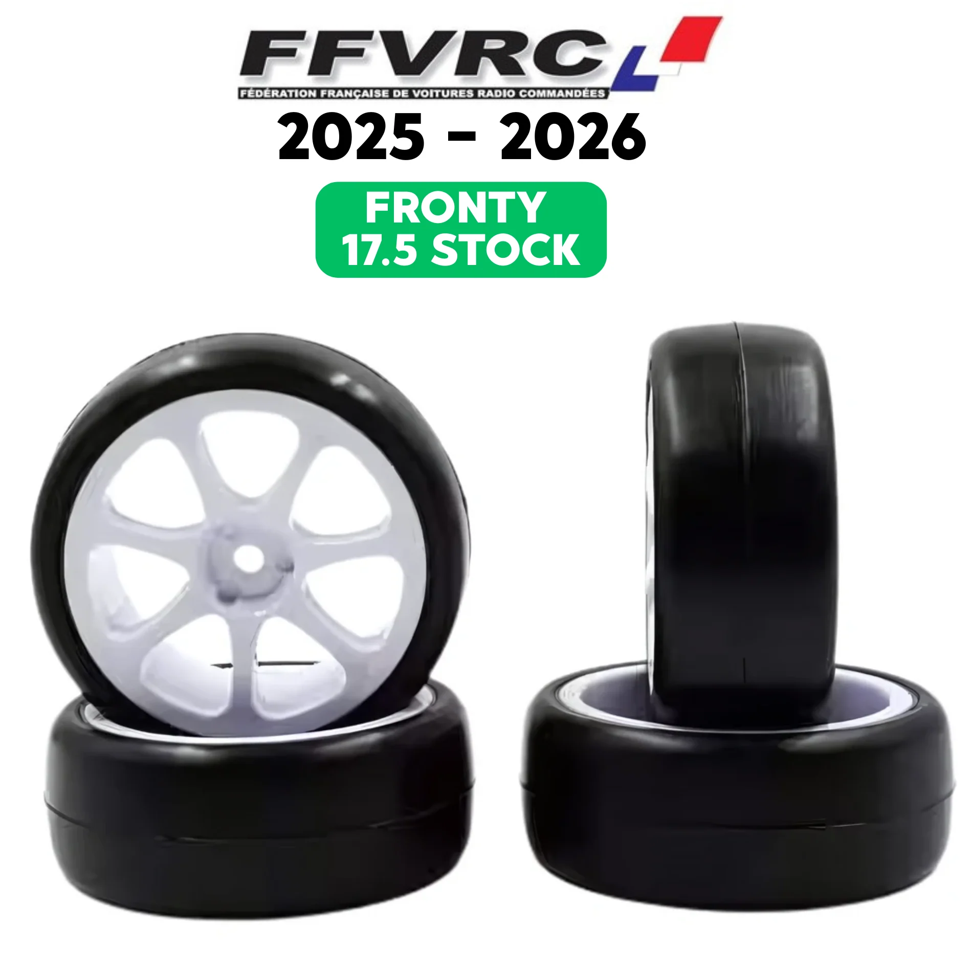 Rush Pneus + Jantes 7 Bâtons 1/10 Outdoor 36X VR3 FFVRC 2025 RU0869