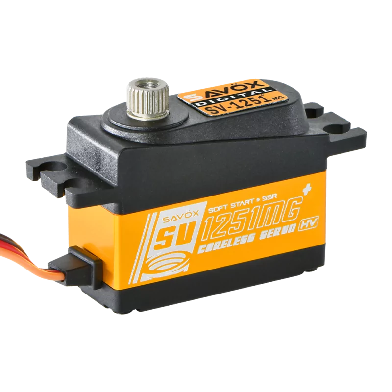 Savox Servo Low profile SV-1251MG+ 8kg 0.095s Métal SX-SV-1251MG+ - Image 2
