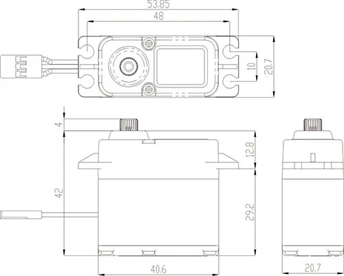 Savox Servo SW-1211SG Waterproof 10kg 0.10s Métal - Image 2