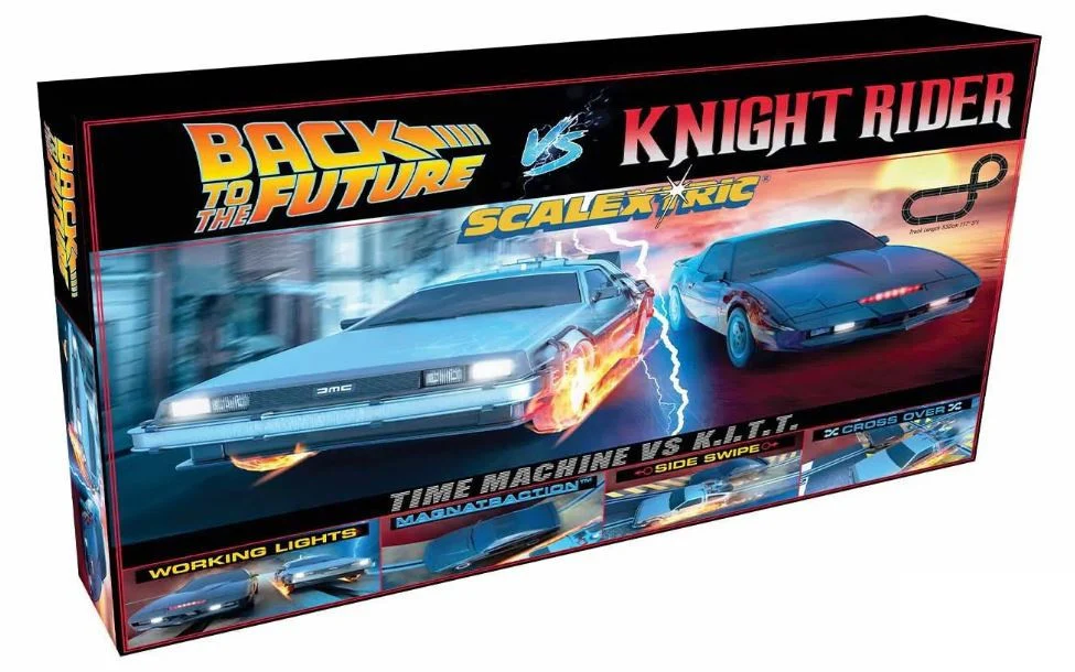 Scalextric Circuit 1980s TV Retour vers le Futur vs K 2000 C1431P - Image 2