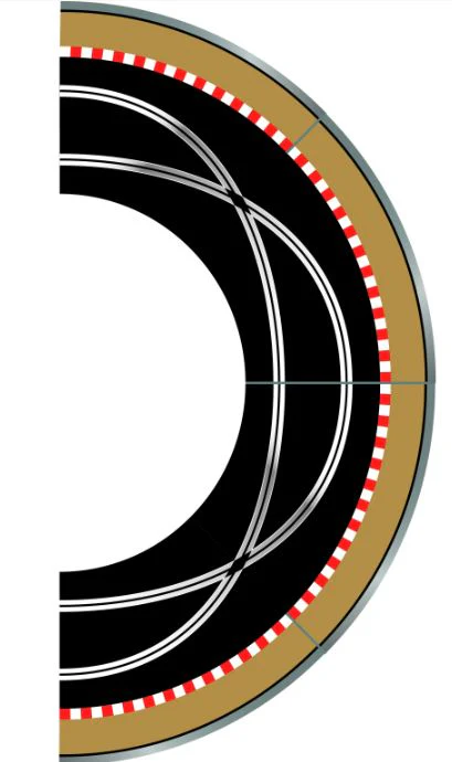 Scalextric Pack Courbe avec croisement 90° (x2) C8193 - Image 2