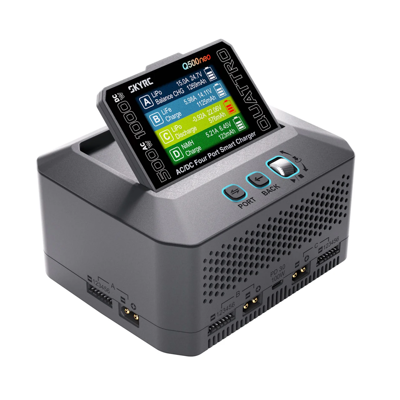 SkyRc Chargeur Q500 Neo Quattro 500W AC/DC SK100232-01 - Image 3