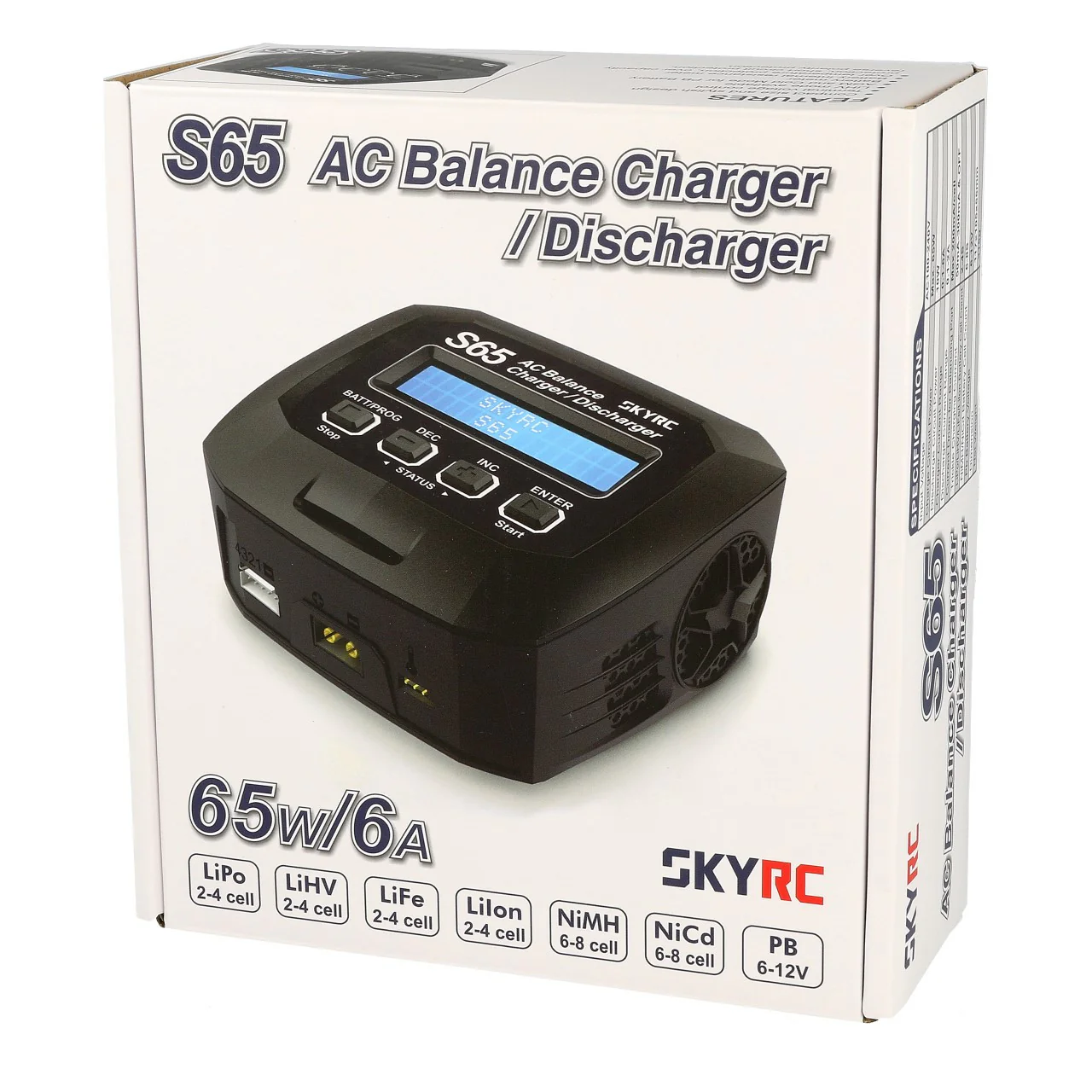 SkyRc Chargeur S65 (2-4S) 65W AC SK-100152 - Image 3