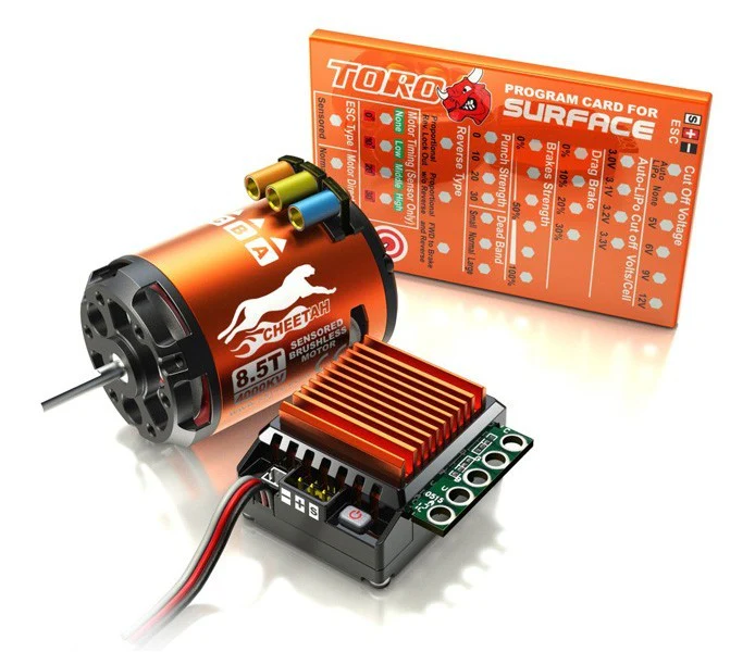 SkyRc Combo Cheetah 60A Sensored + Moteur 17.5T 1870Kv SK-300058-04