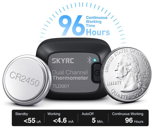 SkyRc Sonde température Thermologger DUO TLD001 - Image 2