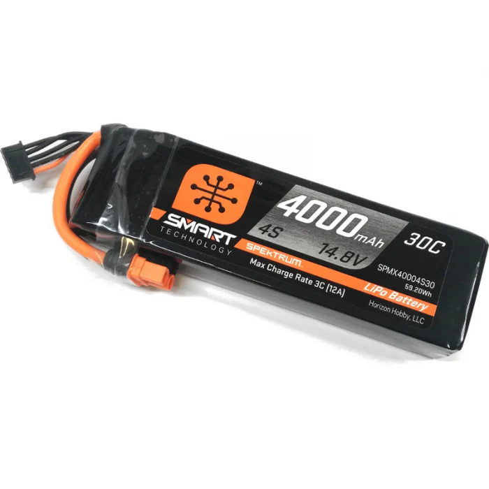 Spektrum Accu lipo Smart 14.8v 4000mah 30C IC3 SPMX40004S30