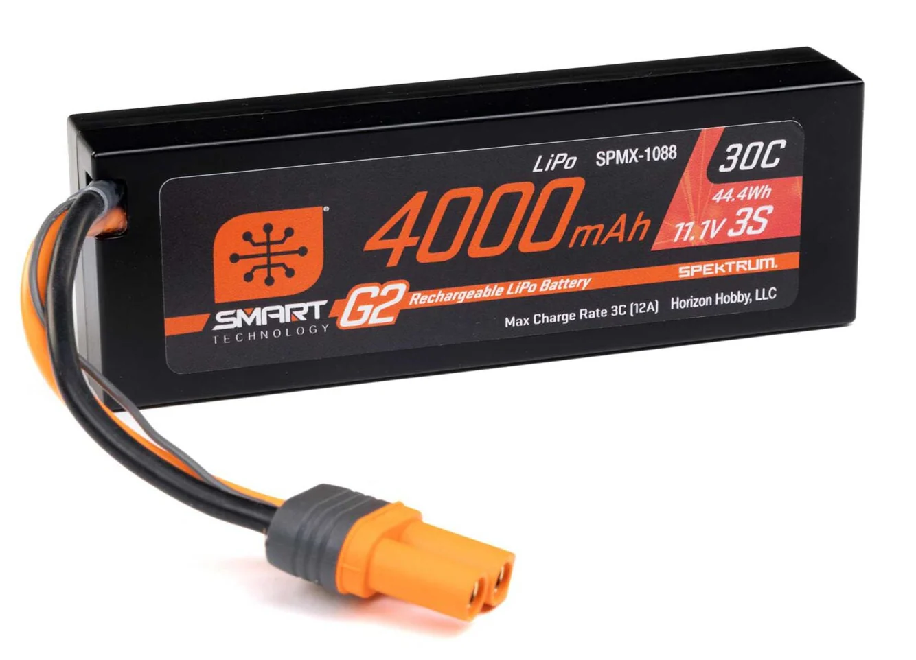 Spektrum Accu lipo Smart G2 3S 11.1v 4000mah 30C Hard Case IC5 SPMX-1088 - Image 2
